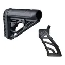 Adaptive Tactical EX Performance AR-15, AR-10 Stock and LTG Lightweight Tactical Pistol Grip Black - Adaptive Tactical