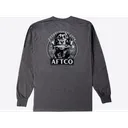 AFTCO Men's On The Road Long Sleeve T Shirt Charcoal Heather 2XL - Aftco