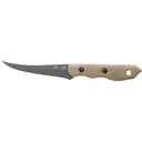 TOPS Knives Tick Fixed Blade Knife 3" Boning 1095 Black Blade G-10 Handle Tan - TOPS Knives