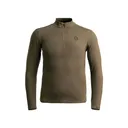 Scent-Lok Men's Merino 250 Quarter Zip Base Layer Shirt Canopy Medium - Scent-Lok
