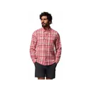 Columbia Men's Wild Cast Shirt Rosewood Backwater Tartan XL - Columbia