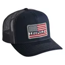 Leupold Men's High Profile Flag Hat Navy/Gray One Size Fits Most - Leupold
