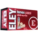 Eley Tenex Pistol 22LR Ammo 40 Grain Round Nose Box of 500 (10 Boxes of 50) - Eley