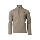 First Lite Men's Rugged Wool Quarter Zip Shirt Walnut 2XL - First Lite