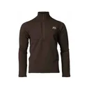 First Lite Men's Rugged Wool Quarter Zip Shirt Terra Large - First Lite