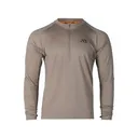First Lite Men's Wick Quarter Zip Base Layer Shirt Walnut 2XL - First Lite