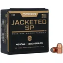 Speer 45 Caliber (451 Diameter) Bullets 300 Grain Jacketed Soft Point with Cannelure Box of 50 - Speer