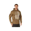 Rothco Men's Concealed Carry Flag Hoodie Coyote Brown 2XL - Rothco