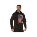 Rothco Men's Concealed Carry Flag Hoodie Red/White/Blue XL - Rothco