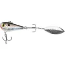 Fishlab Bio Shad Willow Tailspin Tail Spinner 1.5 Black/Silver - Fishlab