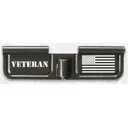 Battle Arms Ejection Port Cover Custom AR-15 Veteran Flag Aluminum Black - Battle Arms