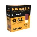 Aguila Minishell 12 Gauge Ammo 1-3/4" 5/8 oz #7-1/2 Shot Case of 250 (10 Boxes of 25) - Aguila Ammo