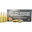 Choice 243 Winchester Super Short Magnum (WSSM) Ammo 87 Grain Jacketed Soft Point Box of 20 - Choice Ammunition