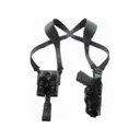 Galco Vertical Shoulder Holster Ambidextrous Glock 17, 22, 31, 47 Leather Black - Galco