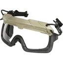 Ops-Core Ballistic Helmet Step-In Visor Eye Protection with Clear and Tinted Lenses Tan - Ops-Core
