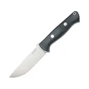 Bark River Knives Bravo 1 Fixed Blade Knife 4.25" Drop Point A2 Satin Blade Canvas Micarta Handle Black - Bark River Knives