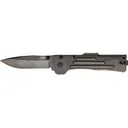 SOG Slim Jim 2.0 Pocket Knife 3.18" Clip Point AUS-8 Black Stonewash Blade 420 Handle Black - SOG Knives