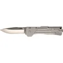 SOG Slim Jim 2.0 Pocket Knife 3.18" Clip Point AUS-8 Satin Blade 420 Handle Silver - SOG Knives