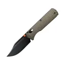 Vosteed Vombat Pocket Knife 2.92" Bowie Bohler M390 Black Blade Aluminum Handle Green - Vosteed