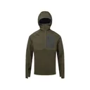 Drake Men's MST Offset 2.0 Quarter Zip Hoodie Green Timber Large - Drake