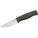 Boker Knives Bronco Mini Scandi Fixed Blade Knife 3.5" Drop Point CPM-3V Satin Blade TPE Handle Green - Boker