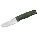 Boker Knives Bronco Mini Fixed Blade Knife 3.5" Drop Point CPM-3V Satin Blade TPE Handle Green - Boker