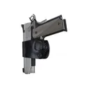 DeSantis Gunhide Yaqui Slide OWB Holster Left Hand Large Frame Double Action Semi Automatic Leather Black - DeSantis Holsters