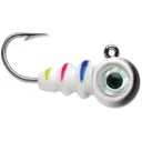 VMC Tungsten Larv Eye Jig Glow Black WonderBread 1/32 oz - Vmc
