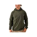 Burlebo Men's Blaze Tech Quarter Zip Hoodie Mallard Green Large - Burlebo