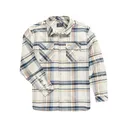 Burlebo Men's Flannel Shirt Cream 2XL - Burlebo
