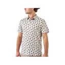 Burlebo Men's Performance Short Sleeve Polo Ducks And Dogs Medium - Burlebo