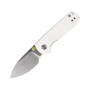 Vosteed Raccoon Cub Pocket Knife 2.34" Drop Point Sandvik 14C28N Satin Blade G-10 Handle White - Vosteed