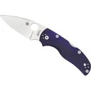 Spyderco Native 5 Pocket Knife 2.95" Drop Point S110V Steel Blade G-10 Handle Dark Blue - Spyderco