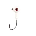 Mr. Crappie XL Stiletto 1/8oz Round Ball Jighead White - Mr. Crappie