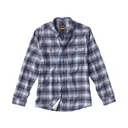 Orvis Men's Flat Creek Tech Flannel Shirt Haze/Blue Plaid Medium - Orvis