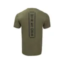 MTN OPS Men's Stacked 2.0 Short Sleeve T Shirt Heather Military Medium - MTN OPS