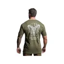 Born Primitive Men's Outdoor Big Horn Short Sleeve Crew Neck T Shirt Tactical Green Medium - Born Primitive