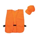 Allen Blaze Orange Hat and Vest Combo One Size Fits Most - Allen Company
