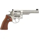 Ruger GP100 357 Magnum Revolver 5" Brushed Stainless Steel Barrel 6 Round Walnut Grip - Ruger