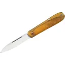Boker Knives Coffin Pocket Knife 3.15" Spear Point CPM MagnaCut Satin Blade Ultem Handle Yellow - Boker