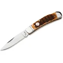 Boker Knives Traditional Series 2.0 Lockback Pocket Knife 2.95" Drop Point D2 Satin Blade Jigged Bone Handle Brown - Boker Knives