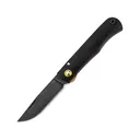 Boker Knives Rusticus Pocket Knife 3.34" Drop Point 420 Black Blade Ebony Wood Handle Black - Boker