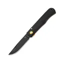 Boker Knives Rusticus Medium Pocket Knife 2.95" Drop Point 420 Black Blade Ebony Wood Handle Black - Boker