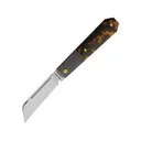Jack Wolf Knives After Hours Jack Pocket Knife 3.15" Sheepsfoot CPM-S90V Satin Blade Kirinite Handle Tortoise Shell - Jack Wolf Knives