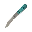 Jack Wolf Knives Big Bro Jack Pocket Knife 2.94" Clip Point CPM-S90V Satin Blade Kirinite Handle Oz Green - Jack Wolf Knives
