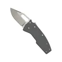 Demko Knives Nano Shark Pocket Knife 2" Clip Point AUS-10 Satin Blade Glass Reinforced Nylon (GRN) Handle Gray - Demko Knives