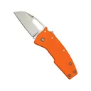 Demko Knives Nano Shark Pocket Knife 2" Shark Foot AUS-10 Satin Blade Glass Reinforced Nylon (GRN) Handle Orange - Demko Knives
