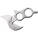 Wyoming Knife Field Dressing Fixed Blade Knife 4.25" Skinner with Gut Hook Surgical Satin Blade Metal Handle Stainless - Wyoming Knife