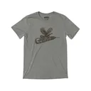 MeatEater Men's Turkey Feather Short Sleeve Crew Neck T Shirt Khaki Heather Medium - Meateater