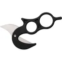 Wyoming Knife Field Dressing Fixed Blade Knife 4.25" Skinner with Gut Hook Surgical Satin Blade Fiberglass Reinforced Nylon (FRN) Handle Black - Wyoming Knife